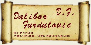 Dalibor Furdulović vizit kartica